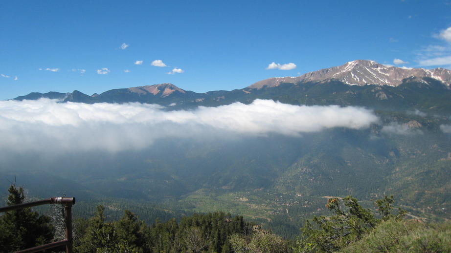 Cascade-Chipita Park, CO: Looking down at Cascade/Chipita Park/Grn Mnt Falls from Rampart Range Road