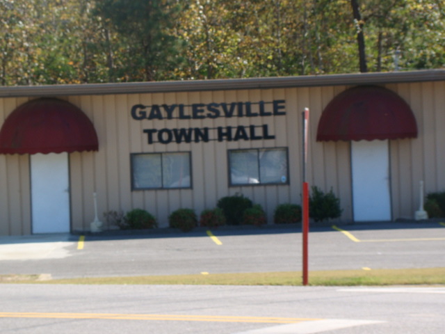 Gaylesville, AL: Town Hall of Gaylesville.