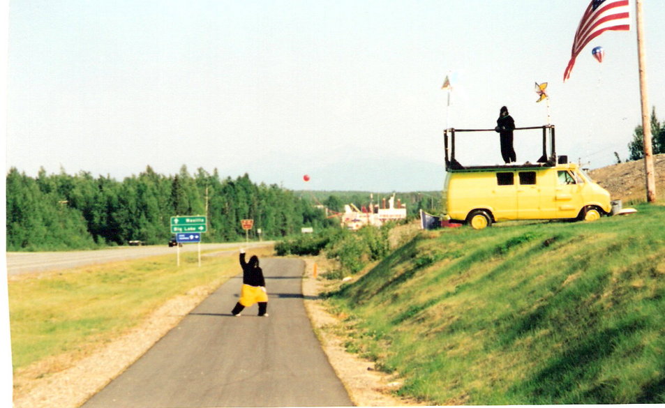 Wasilla, AK: 4th of July in Wasilla....promotion at fireworks stand along roadside