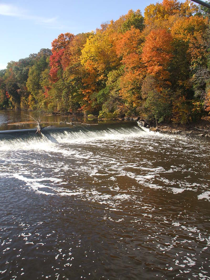 Lyons, MI: fall bridge