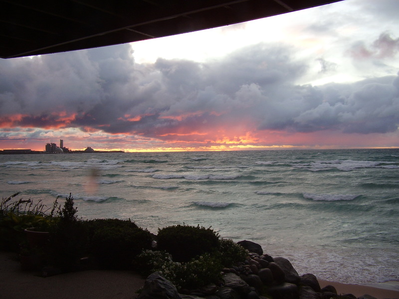 Charlevoix, MI: A Stormy Night on Lake Michigan