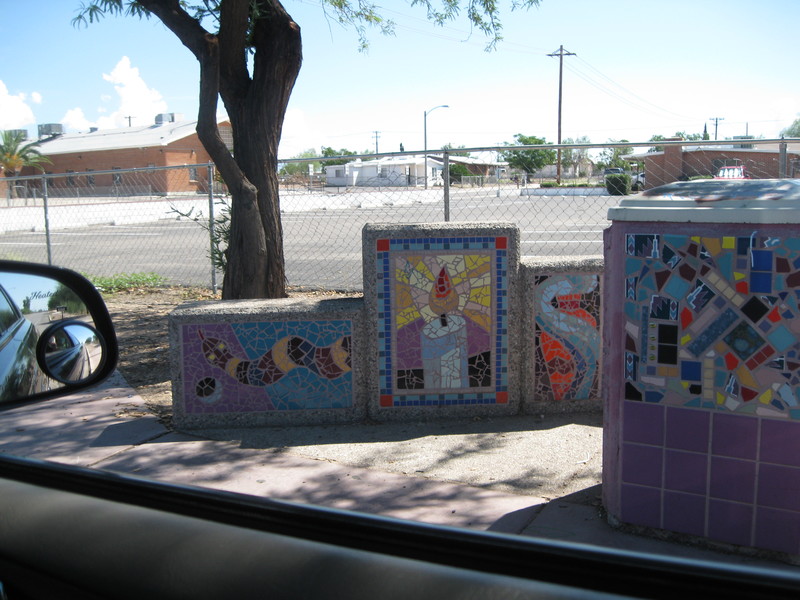 South Tucson, AZ: prolific labor-intensive tilework by the primarily hispanic population of south tucson.