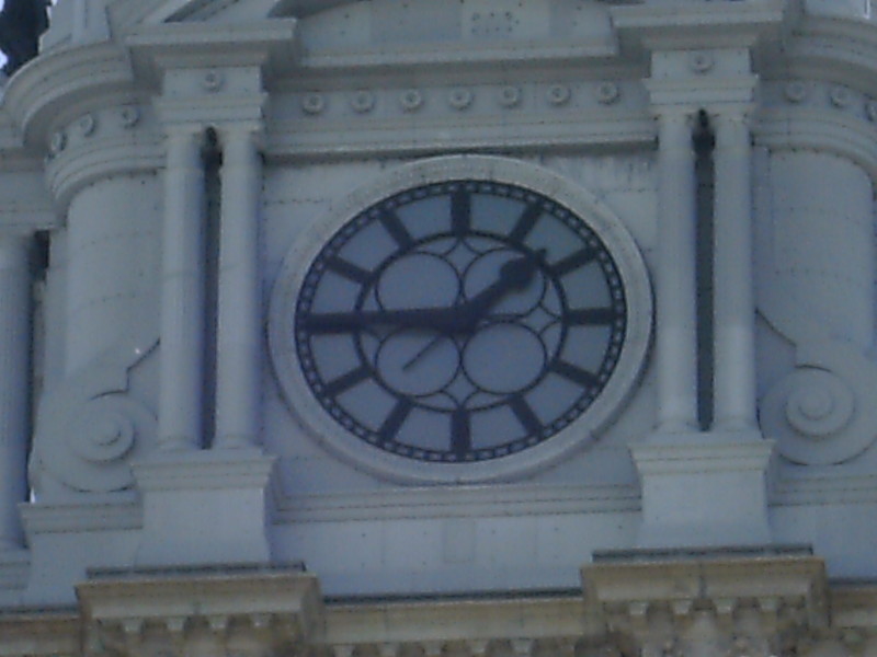 Philadelphia, PA: City Hall Clock, @ 15th and Market Street