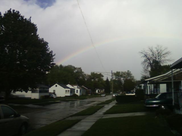 Warren, MI: Beautiful rainbow for Mothers day, Studebaker Ave