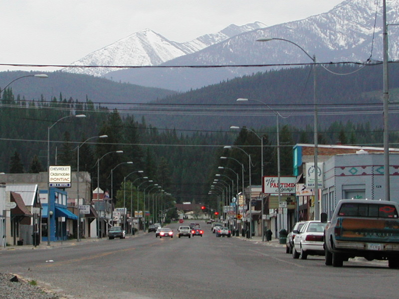 Libby, MT: Downtown Libby looking SW