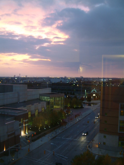 Indianapolis, IN: Downtown Indy at sunset