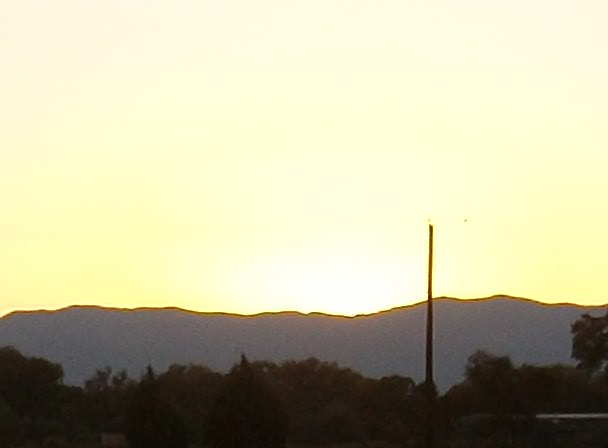 Belen, NM: the sun is rising