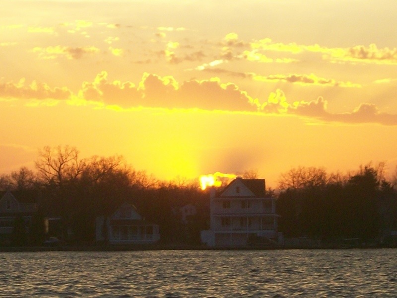 Lake Orion, MI: Off the Shore at the end of Flint St.(watching the sunset)