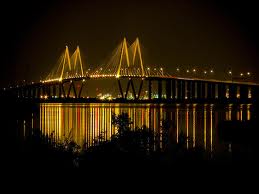 Baytown, TX: Baytown, Texas....Hartman bridge at night.