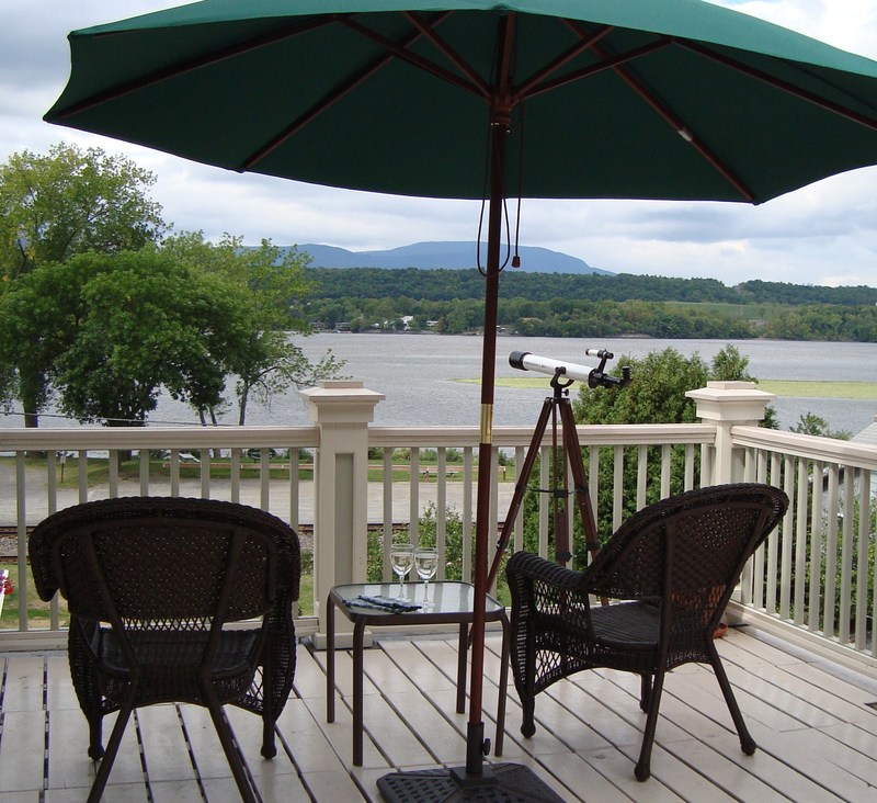 Germantown, NY: View of Hudson and Catskills from Cheviot Landing, Germantown NY