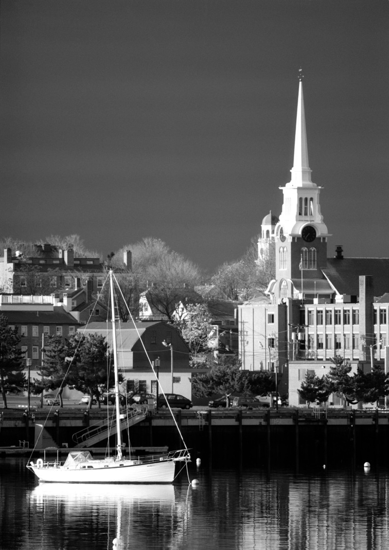 Newburyport, MA Newburyport waterfront at First Light photo, picture