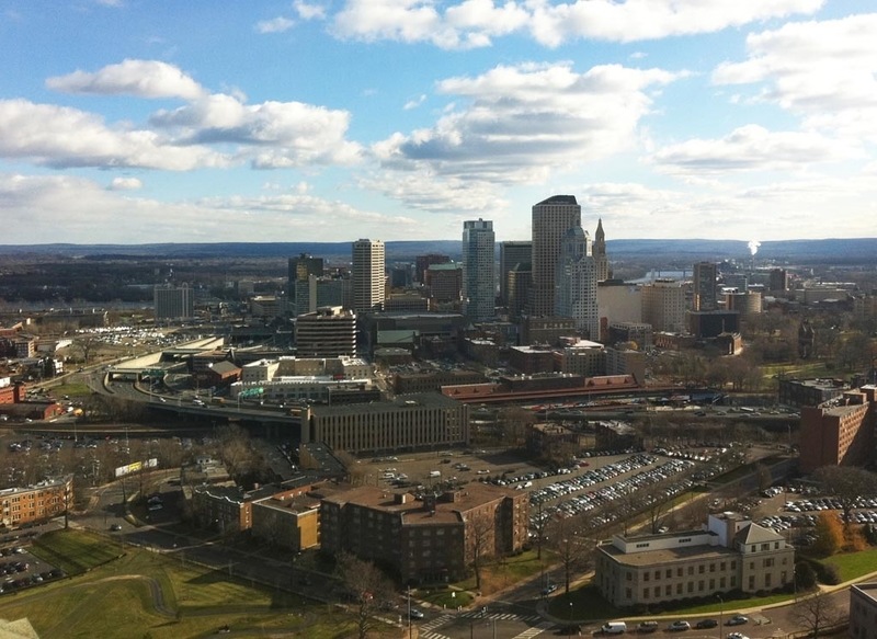 Hartford, CT: Hartford skyline from The Hartford Building