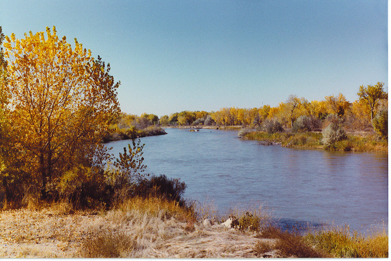 Scottsbluff, NE: The North Platte River in autumn