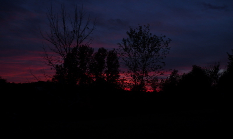 Huntingtown, MD: Sunset from our front yard.