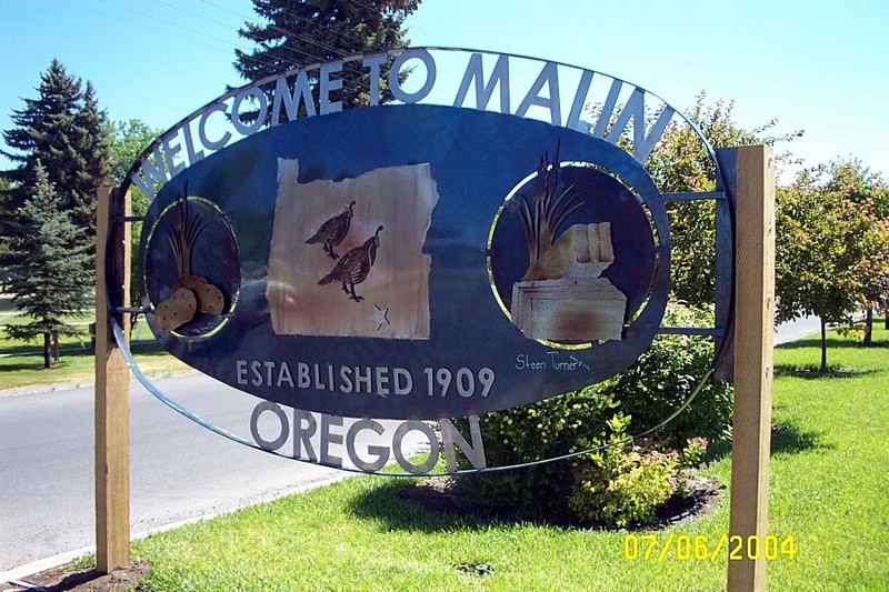 Malin, OR Malin, Oregon Sign photo, picture, image (Oregon