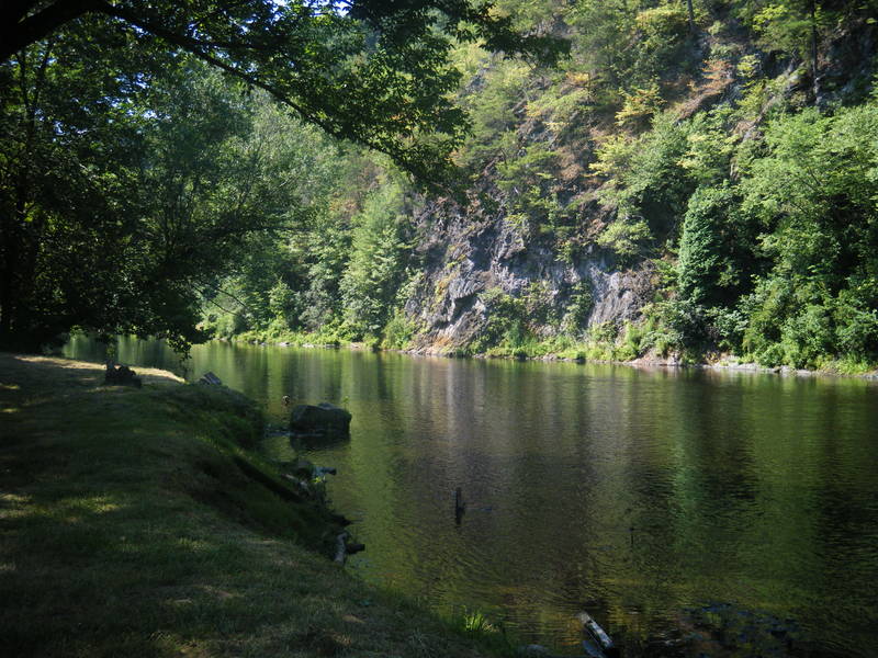 Covington, VA: The river by the park in Covington, VA