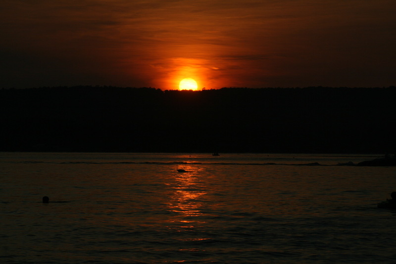 Guntersville, AL: 4th of July Sunset over Lake Guntersville off sunset Drive