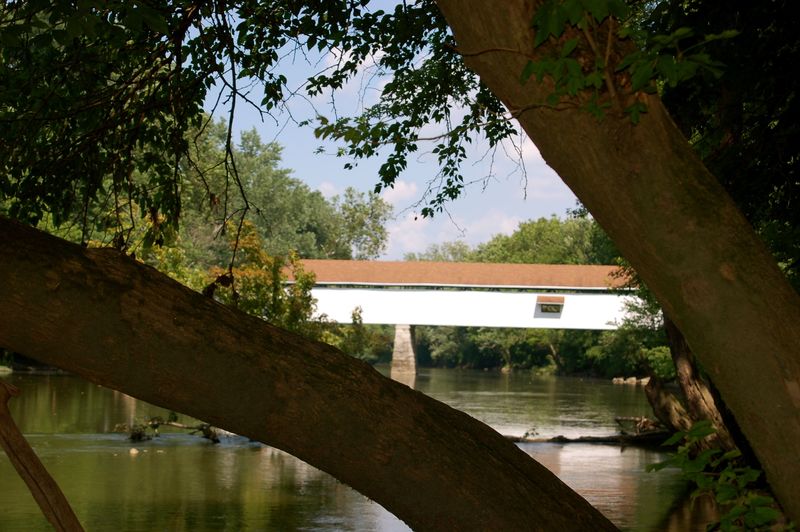 Noblesville, IN: Potter's Bridge & White River in the Summer