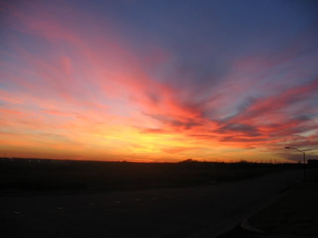 Lewisville, TX: SUNSET OVER LEWISVILLE, TEXAS