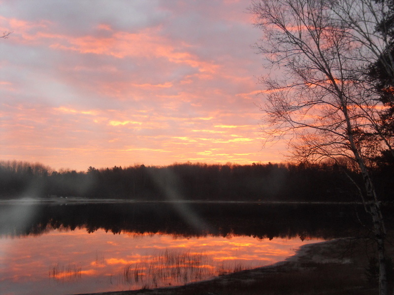 Lewiston, MI: Sunset on Oak Lake!
