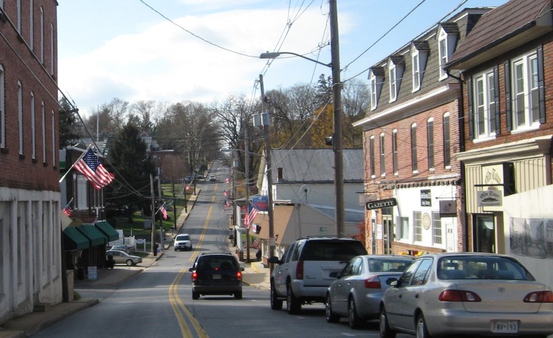 Mount Airy, MD: Mt Airy downtown today (see yesterday pic from same view)