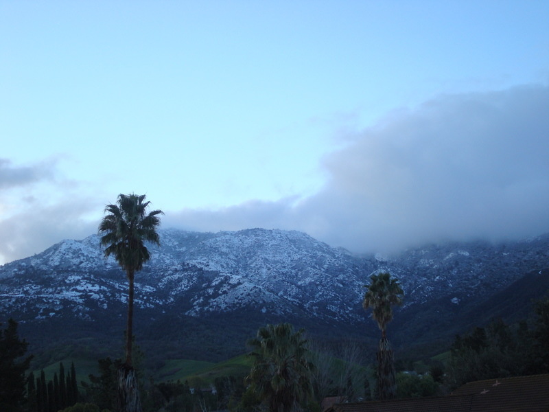 Clayton, CA: Snow on Mt. Diablo