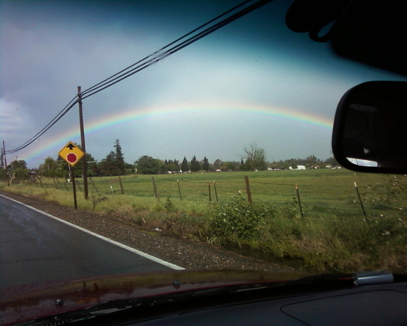 Wilton, CA: rainbow
