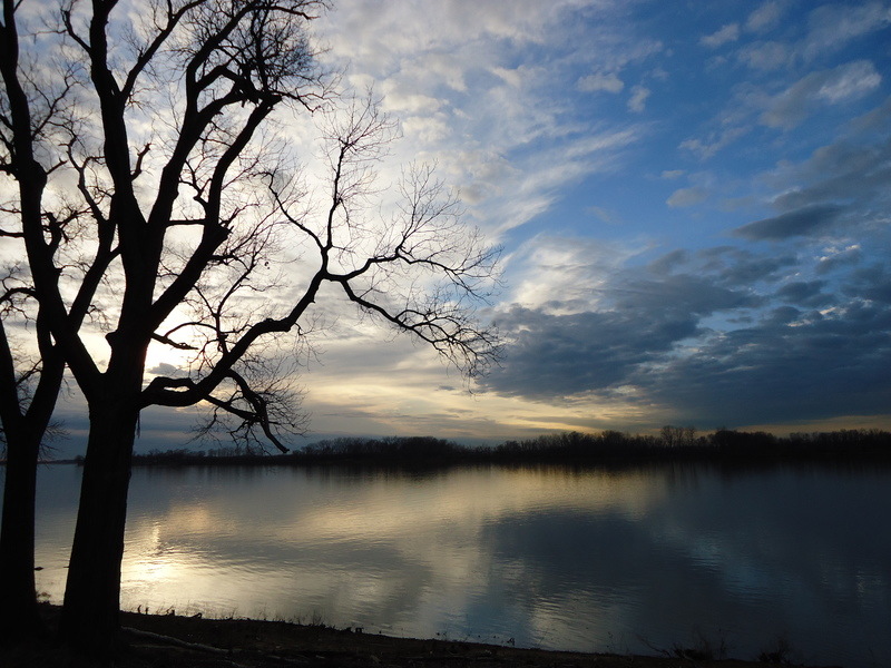 Henderson, KY : The Ohio River at sunset photo, picture, image ...