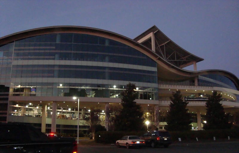 High Point, NC: The Showplace in February evening light