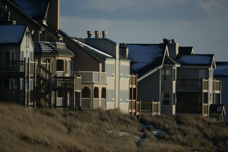 Ocean Shores, WA: The North jetty shoreline homes