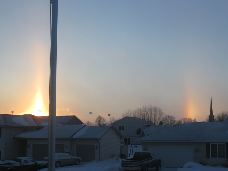 Green Isle, MN Sundogs at Sunset in Green Isle photo, picture, image
