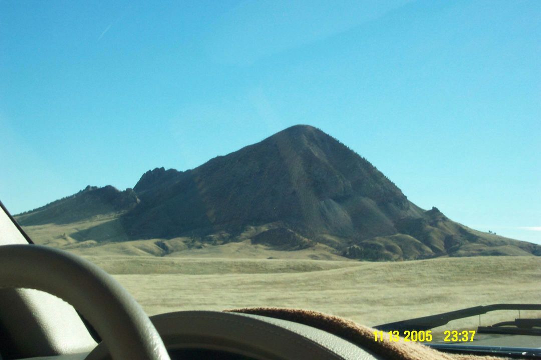 Hoven, SD: Small mountain outside of Sturgis, S.D.