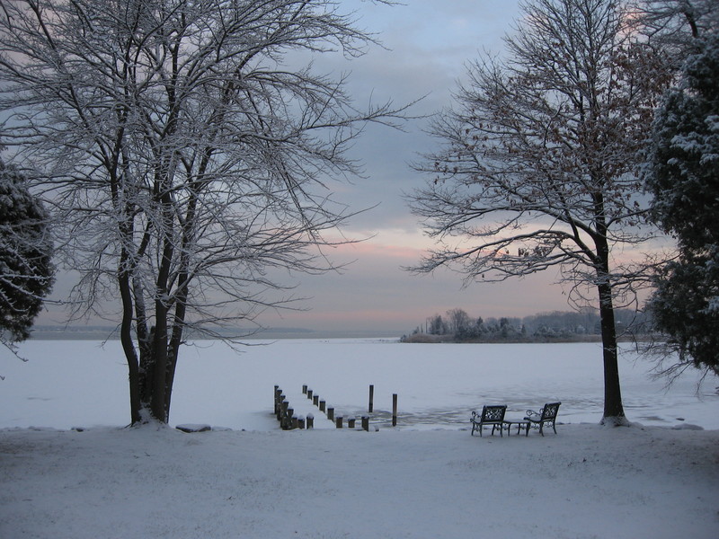 Shady Side, MD: Winter Morning Beauty in My Cove