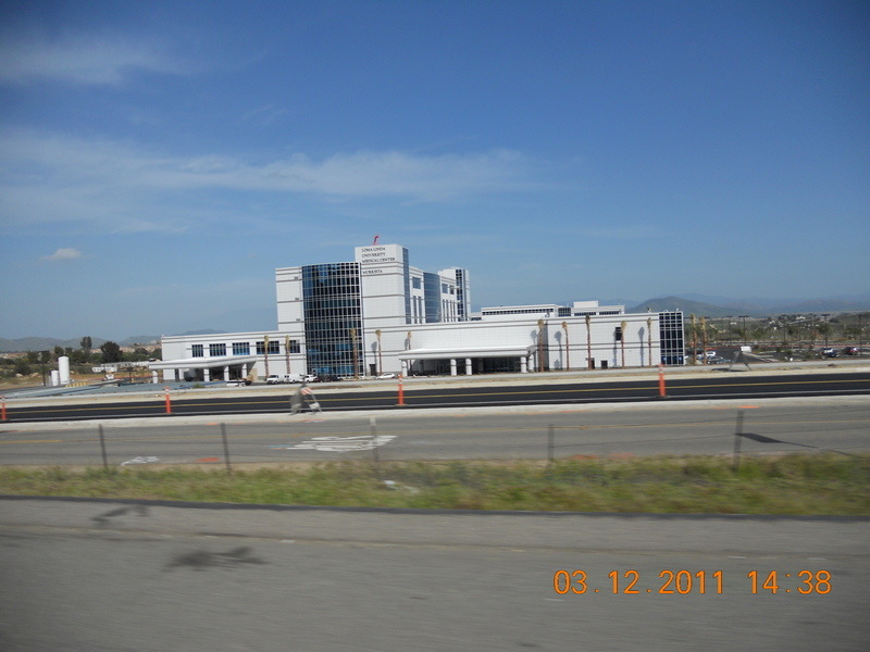 Murrieta, CA: Constrution nearing completion for the Loma Linda University Medical Center Murrieta, as seen from I-215