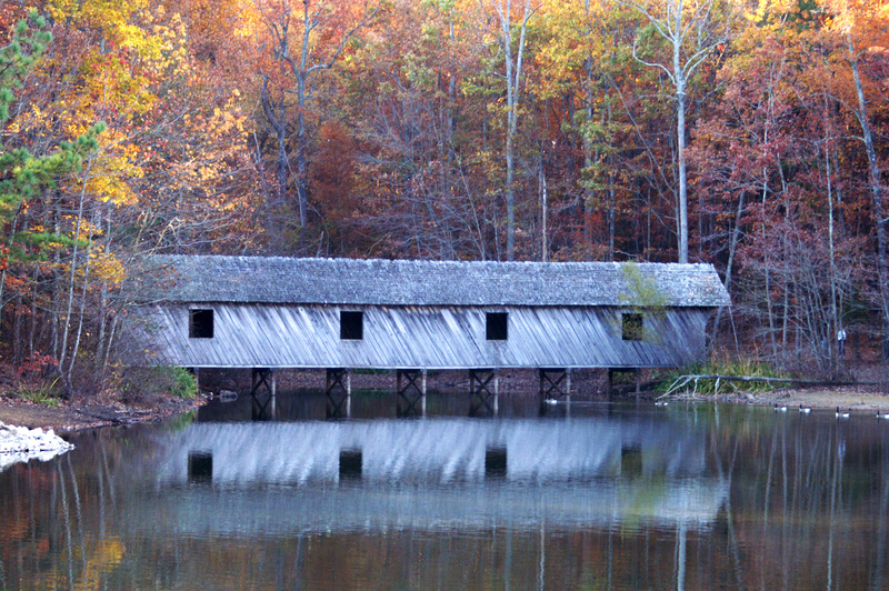 Huntsville, AL: Covered bridge at Green Mountain Park November, 2006