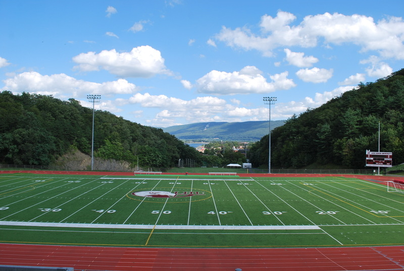 Lock Haven, PA: Lock Haven University Football Field Overlooking the City