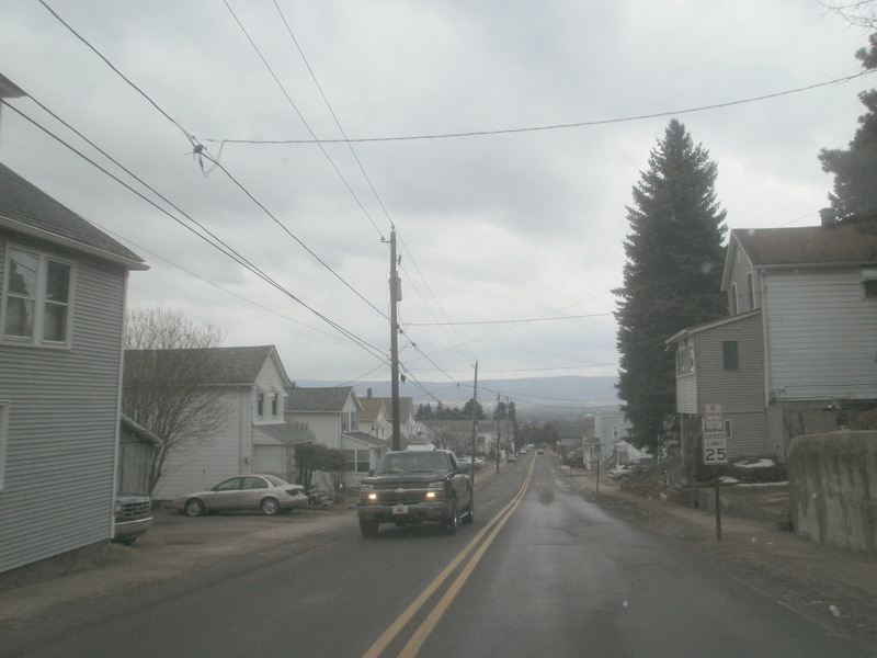 Luzerne, PA: Heading down North Street, March 5, 2011