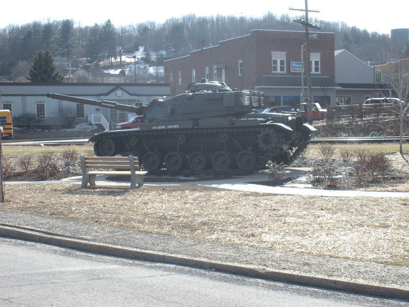 Brockway, PA: US Military Memorial Tank. Brockway, PA.