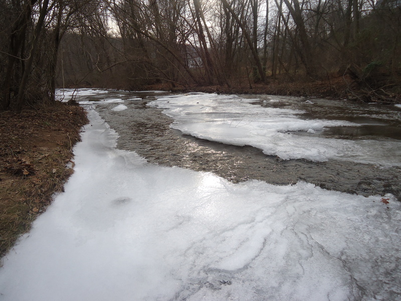 Marysville, PA: ~Creek at Marysville park in the winter~