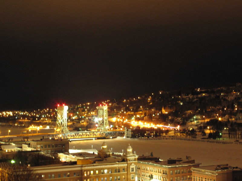 Houghton, MI: The city lights of Houghton.