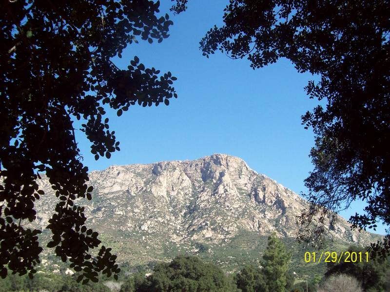 Lakeside, CA: El Capitan Mountain over looking El Monte Park