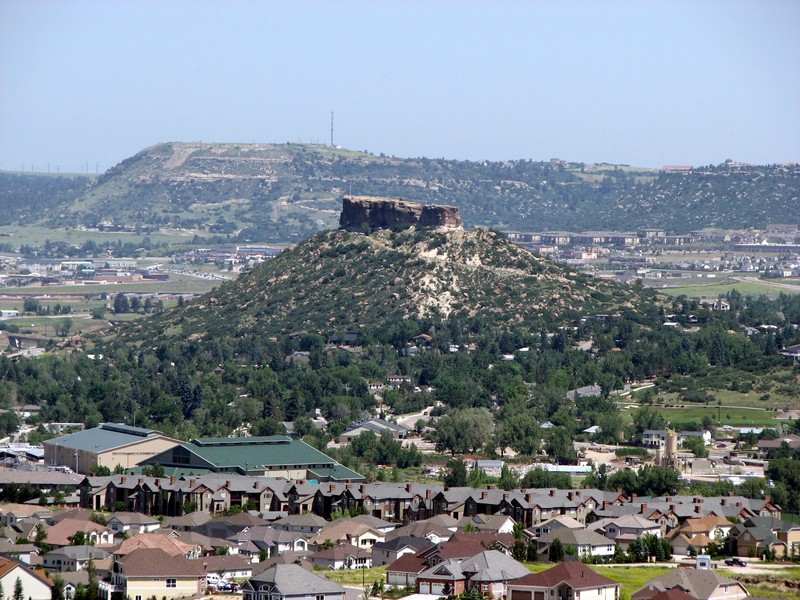 Castle Rock, CO: View of Castle Rock, taken from Rhyolite Park