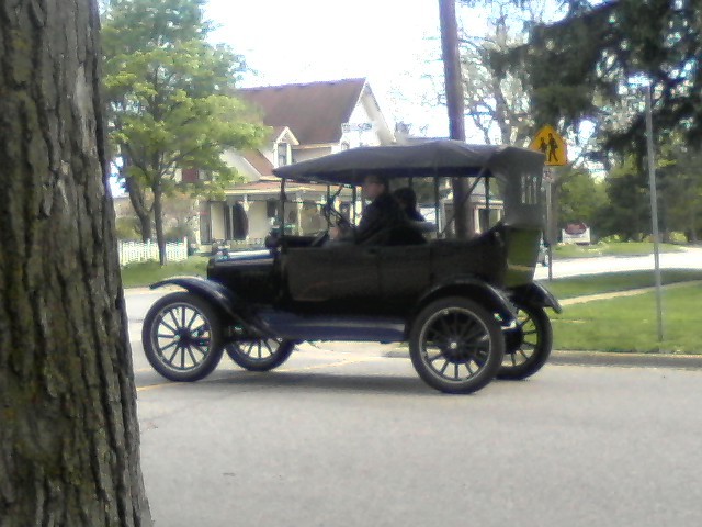 Romeo, MI: Old Car in Romeo near the Dairy Queen