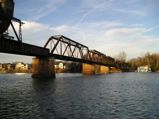 Augusta-Richmond County, GA: Train bridge at Augusta Riverwalk