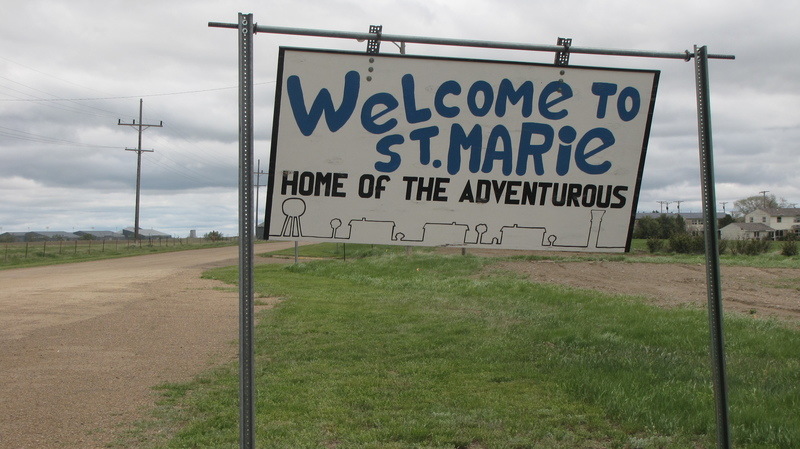 St. Marie, MT: At the entrance to St Marie Montana