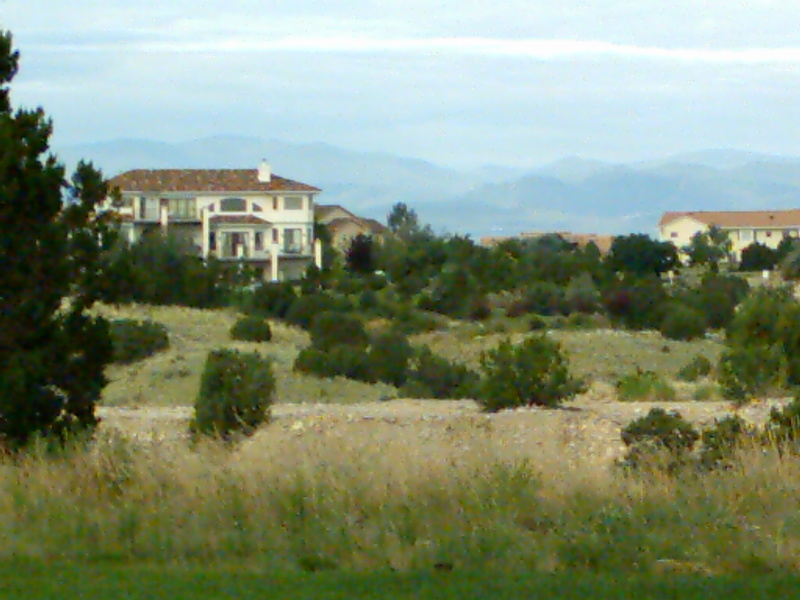 Pueblo West, CO: Looking SSW from Mountainside Lane in Pueblo West towards the Wet Mountains!