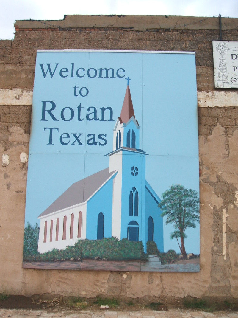 Rotan, TX Painting on brick photo, picture, image (Texas) at city