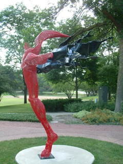 Flossmoor, IL: Sculpture in Leavitt Park