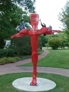 Flossmoor, IL: Sculpture in Leavitt Park