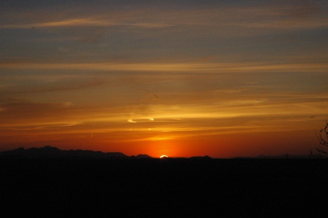 Oracle, AZ: Sunset from Oracle, AZ
